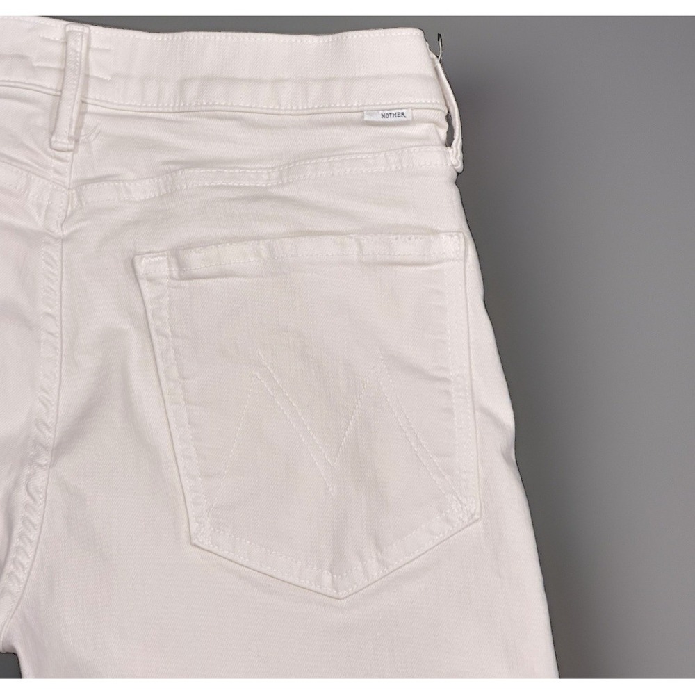 MOTHER Jeans Womens 29 The Twister Skimp High Rise Wide Leg Cream Puffs - Picture 11 of 11